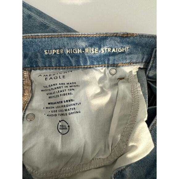 AE Super High Waist Stretch = Size 10 - Worn Once! On Trend! - Picture 7 of 8